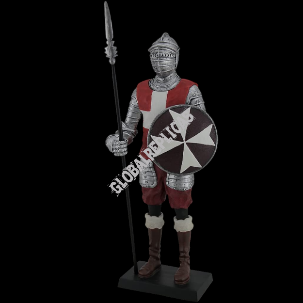 MALTESE KNIGHT HOLDING PIKE AND ROUND SHIELD VERONESE (WU77131AA)