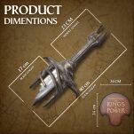 Miecz Saurona Inspirowany The Rings of Power z Zawieszką 40 cm JT3115 - 11