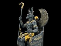 EGIPSKI BÓG ANUBIS NA TRONIE czarny VERONESE (WU76733AB) - 4