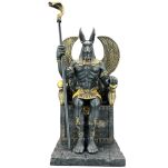 EGIPSKI BÓG ANUBIS NA TRONIE czarny VERONESE (WU76733AB) - 11