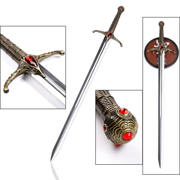 Miecz Joffrey Lannister Widow Wail Inspirowany Game of Thrones z Zawieszką 107,5 cm JT6230