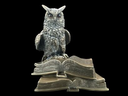 EXCEPTIONAL SCULPTURE OWL WISDOM VERONESE  (WU74110A4)