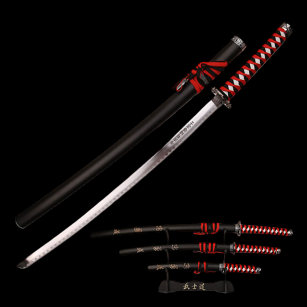 KIT samurai swords, RACK, ENGRAVED BLADE (SW-68LBK4)