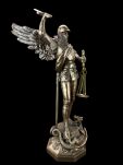 rzeźba figurka Archanioł Michał trzymający wagę  Veronese WU78258A1 - 4