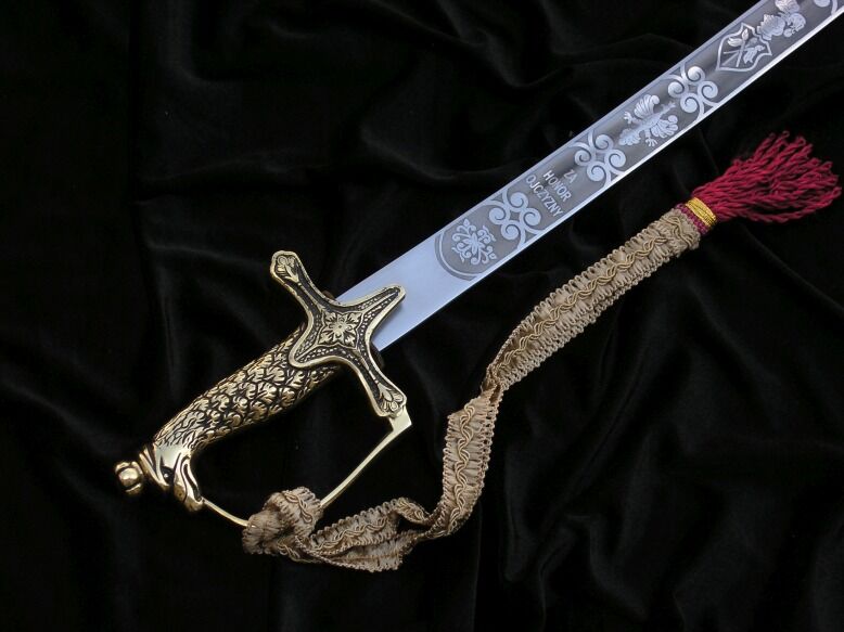 Szabla Polska Szabla Oficerska GEN. W.SIKORSKIEGO z 1920r. Za Honor Ojczyzny bez pochwy plus Chwost