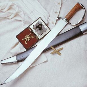 BIG KNIFE with scabbard - Civil War - Confederates  (WS400928)