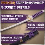 Oryginalna Japońska Katana Tokugawa Nożyk do Listów ze Stojakiem KT-22I - 6