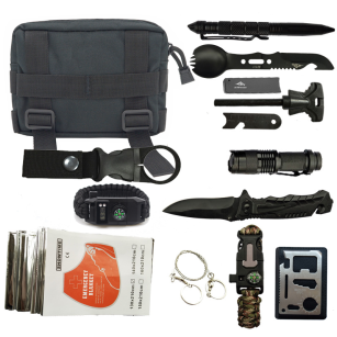 MEGA SURVIVAL SET WITH BAG 16in1 ZS-7