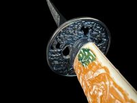 RODOWA KATANA JAPOŃSKA TAIRA HEIKE MIECZ SAMURAJSKI 126 + STOJAK - 5