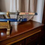 RODOWA KATANA JAPOŃSKA TAIRA HEIKE MIECZ SAMURAJSKI 126 + STOJAK - 6