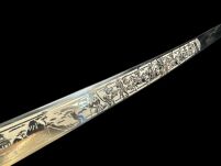 RODOWA KATANA JAPOŃSKA TAIRA HEIKE MIECZ SAMURAJSKI 126 + STOJAK - 11