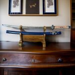 RODOWA KATANA JAPOŃSKA TAIRA HEIKE MIECZ SAMURAJSKI 126 + STOJAK - 14