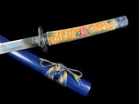 RODOWA KATANA JAPOŃSKA TAIRA HEIKE MIECZ SAMURAJSKI 126 + STOJAK - 16