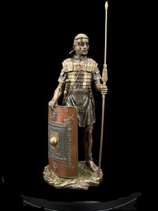 Statuetka rzeźba Rzymski ŻOŁNIERZ w zbroi z tarczą VERONESE (WU76048A4)
