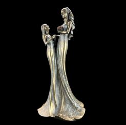 BRIDE WEDDING STATUE With Bridesmaid VERONESE (WU73413A4)