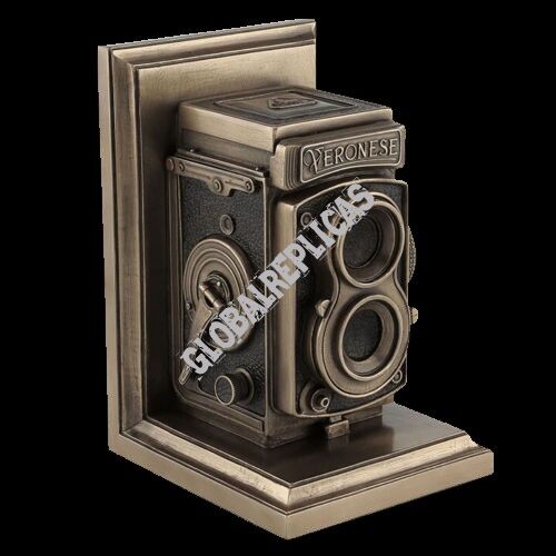 STEAMPUNK bookend with vintage CAMERA VERONESE (WU76960V4)