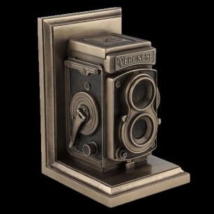 STEAMPUNK bookend with vintage CAMERA VERONESE (WU76960V4)