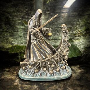 Figurka Czacha ŚMIERĆ mroczny POSŁANIEC Potępionych Dusz Gothic VERONESE WU78065A4