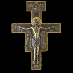 SCULPTURE VERY BEAUTIFUL CROSS FROM SAN DAMIANO - VERONESE (WU76405A5)