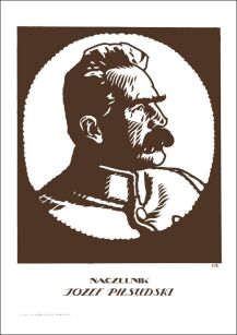 Poster A3 - Head of Jozef Pilsudski A3-GPlak 1920-027