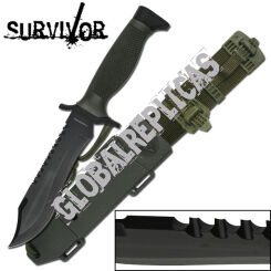 SURVIVOR HK-6001 SURVIVAL KNIFE 12" OVERALL