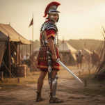 Rzymski Miecz Gladius z Pochwą i Symbolem Chi-Rho - Pod tym Znakiem Zwyciężysz JT6234S - 4