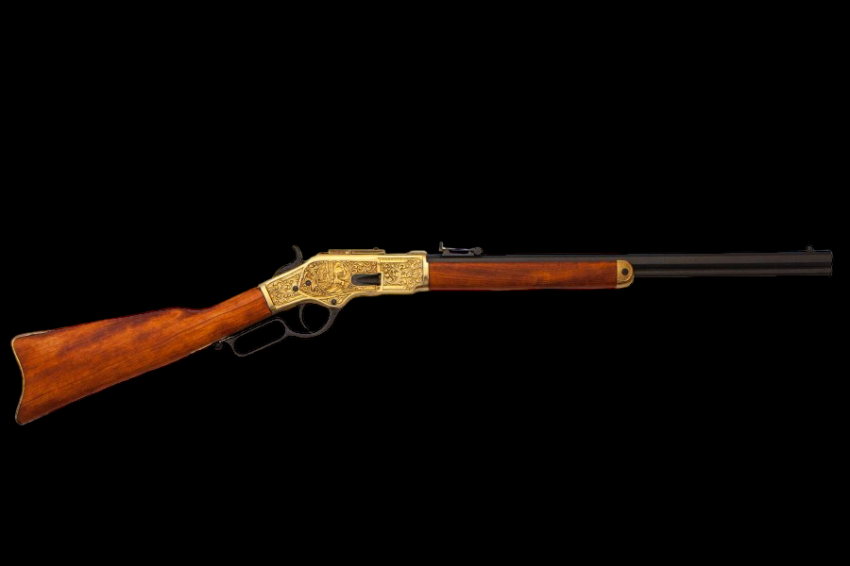 Golden engraved rifles winchester 1873 (1253/l) - Global Replicas