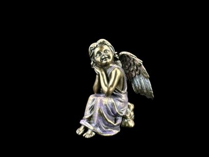 Figurine thoughtful angel - Veronese (WU70502A4)