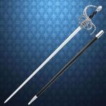 Ręcznie Kuty Miecz do Walki Stal 1080 CUDNY RAPIER BRANDENBURSKI Z POCHWĄ Z XVII W  WS501409 - 4