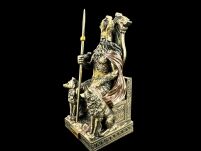 Mała rzeźba - Wszechojciec Odyn nordycki bóg wojny siedzący na tronie Veronese WU78058AP - 7