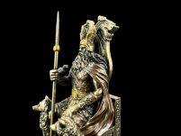 Mała rzeźba - Wszechojciec Odyn nordycki bóg wojny siedzący na tronie Veronese WU78058AP - 8