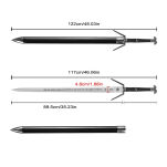 Miecz Geralta - Bambusowe Ostrze inspirowany Wiedźmin The Witcher z Pochwą 122 cm JT10638 - 8