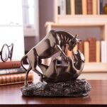 Walka Rynkowa — rzeźba brąz Walka Hossy z Bessą sygnowana 57 Special Replicas prezent dla inwestora dla szefa giełda kryptowaluty BULL-01 - 4