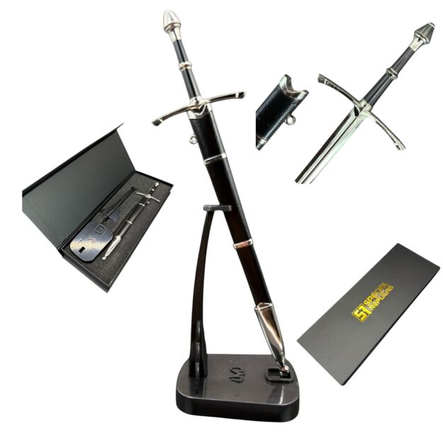 Mini Miecz Ranger Inspirowany Lord Of The Rings Nożyk Do listów plus Stojak i pudełko prezentowe KW1122