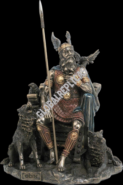 Norse god Odin SITTING VERONESE  (WU69116A4)