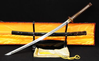 Katana samurai sword MARU , High Carbon Steel 1095, HAND-FORGED, BEAUTIFUL SAYA, R358