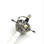 NOŻYK DO LISTÓW WSPANIAŁY RENESANSOWY RAPIER (11) plus stojak - 15