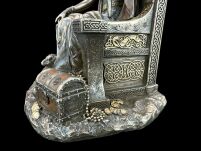 Rzeźba Nordycka bogini FRIGG na tronie - patronka małżeństwa Veronese WU77432A4 - 10