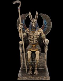 EGYPTIAN GOD ANUBIS ON THE THRONE VERONESE  (WU76733A4)