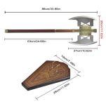 Topór Gimli Inspirowany The Lord of The Rings z Zawieszką 86 cm JT6381 - 6