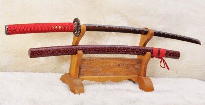 MARU Katana samurai sword for Training, ​​1095 High Carbon Steel, hand-forged, BEAUTY SAYA, R1009
