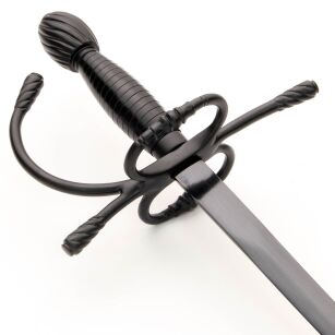 BLACK HAND FORGED RAPIER TO FIGHT WITH SCABBARD WS501565