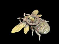 STEAMPUNK CLOCK BEE VERONESE  WU77408A4 - 2