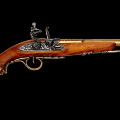 PIRATES GUN In the eighteenth century flintlock.  (1103/L)