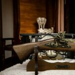 WŁOSKI ZDOBIONY GARŁACZ SKAŁKOWY (AG318.01) ze stojakiem - 6