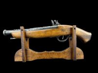 Pistolet Skałkowy w Stylu Steampunk  AG328.01 ze stojakiem - 4