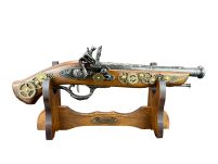 Pistolet Skałkowy w Stylu Steampunk  AG328.01 ze stojakiem - 14