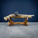 Pistolet Skałkowy w Stylu Steampunk  AG328.01 ze stojakiem - 16