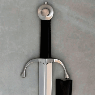 Medieval training sword to fight with scabbard N11300