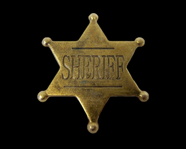 CLASSIC GOLD BADGE OF SHERIFF  (106)